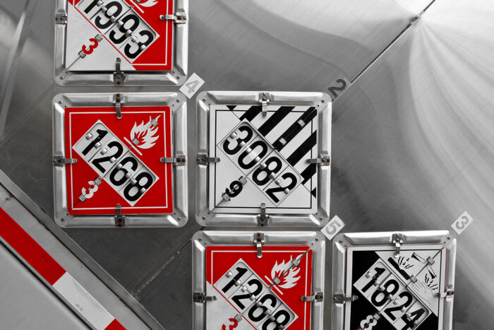 DOT placards, hazardous transport